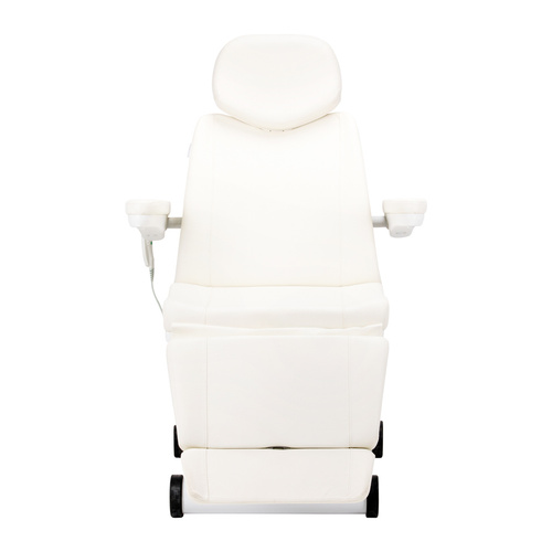 Electric swivel cosmetic chair azzurro 873 white