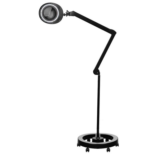 Lampa lupa elegante 6025 60 led smd 5d black ze statywem