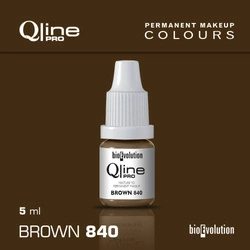 Permanent makeup pigment Bioevolution Brown 840 Qline Pro 5ml 