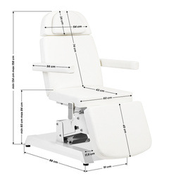 Expert cosmetic chair w-12d 2 motors white