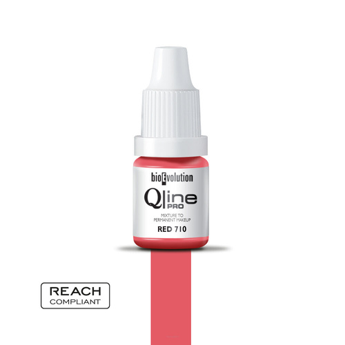 Pigment do makijażu permanentnego ust Bioevolution Red 710 Qline Pro 5ml 