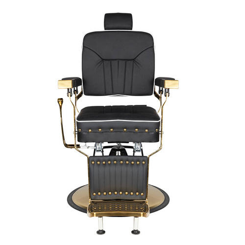 Gabbiano barber chair filippo gold black