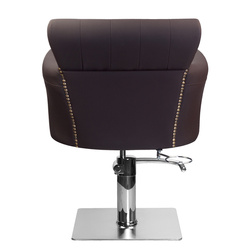 Hair system barber chair ber 8541 brown