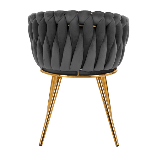 4rico chair qs-gw06g velvet grey