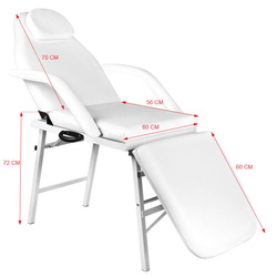 Cosmetic folding chair a 270 white