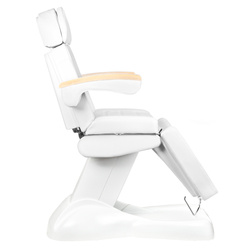 Electric cosmetic beauty chair white lux - heated