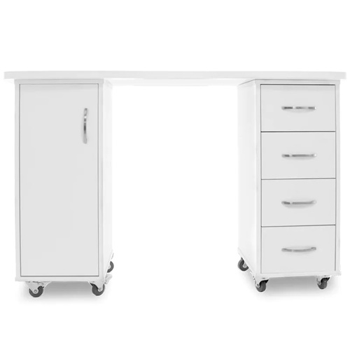 Desk 2027 white two cabinets