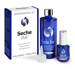 Seche Vive 14 ml + dopełnienie 118ml top coat do zwykłego lakieru - efekt paznokci żelowych