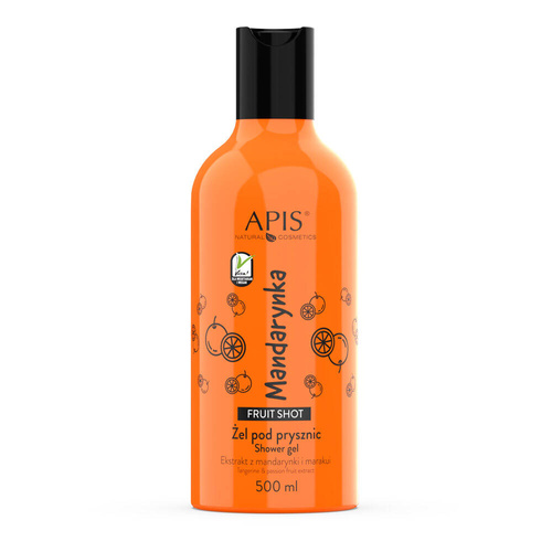 Apis fruit shot, tangerine shower gel 500 ml