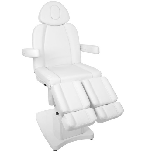 Electr. cosmetic chair azzurro 708as pedi 3 siln. white