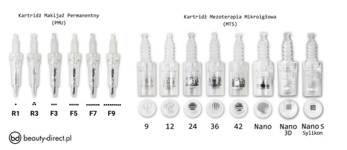 Kartridż do makijażu permanentnego Dermapen MyM, DR PEN A1, A6, N2, N4, M5, M7 rodzaje do wyboru