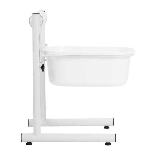 Pedicure shower tray with adjustable height white