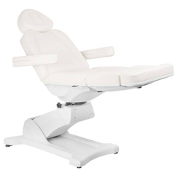 Electr. cosmetic chair azzurro 869a rotating 4 motors white