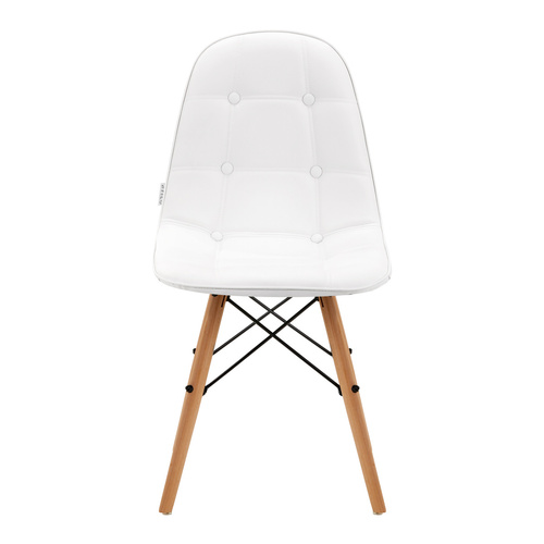 4rico scandinavian chair qs-185 eco leather white