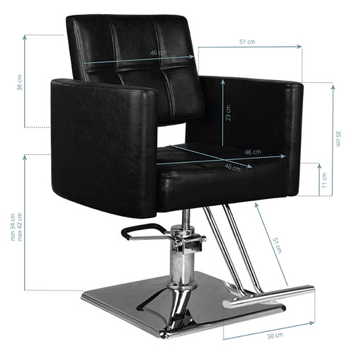 Hair system hairdressing chair sm344 black