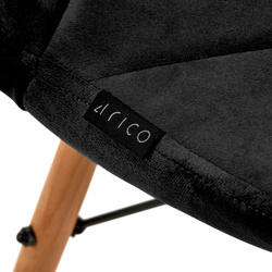 4rico scandinavian chair qs-186 velvet black