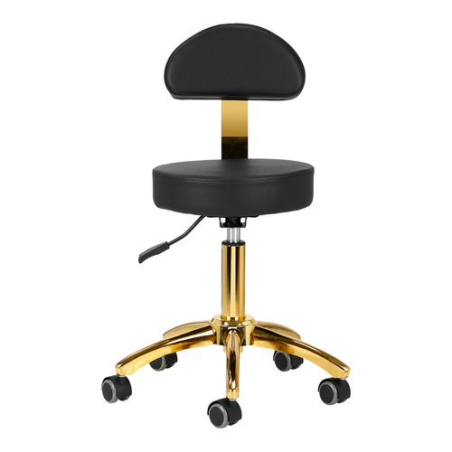 Cosmetic stool am-304g gold black