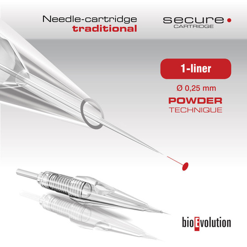 Moduł/kartridż do makijażu permanentnego (metody pudrowej) 1-liner 0.25 Powder Technique SECURE