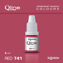 Pigment do makijażu permanentnego ust Bioevolution Red 741 Qline Pro 5ml 