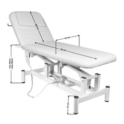 Sillon electric massage couch 079 1 siln. white