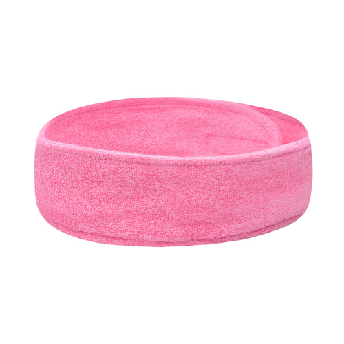 Pink terry cloth headband