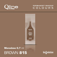 Disposable pigment for brow permanent makeup Bioevolution Brown 815 Qline Pro 0.7ml monodose