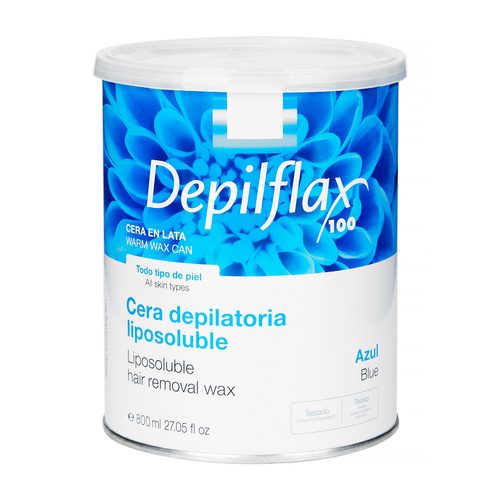 Depilflax wosk do depilacji puszka 800ml azulen