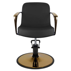 Gabbiano styling chair gold bologna black