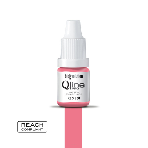 Permanent makeup pigment Bioevolution Red 760 Qline Pro 5ml 