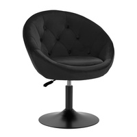 4rico swivel chair qs-bl12b velvet black