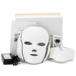 Professional LED Mask 7 colors, face + neck+ electrostimulation