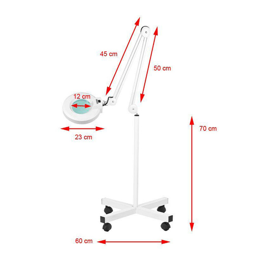 Magnifying lamp s4 + tripod white