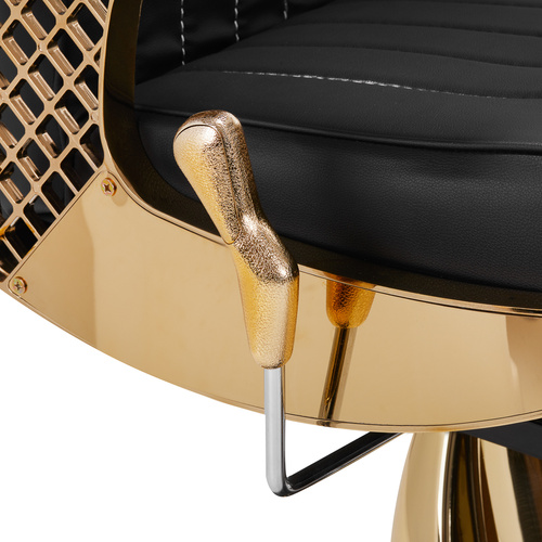 Gabbiano barber chair marcus gold black