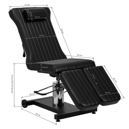 Tattoo chair pro ink 611 black