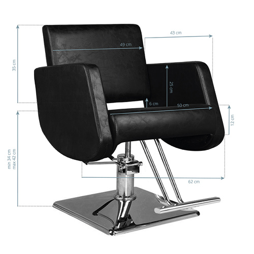 Hair system hairdressing chair sm376 black