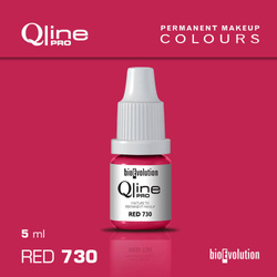 Permanent makeup pigment Bioevolution Red 730 Qline Pro 5ml 