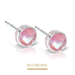 Dusty Pink 6 mm earrings SFJ medical plastic