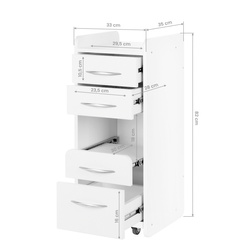 Mini cabinet 969 white