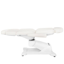 Electr. cosmetic chair azzurro 869a rotating 4 motors white