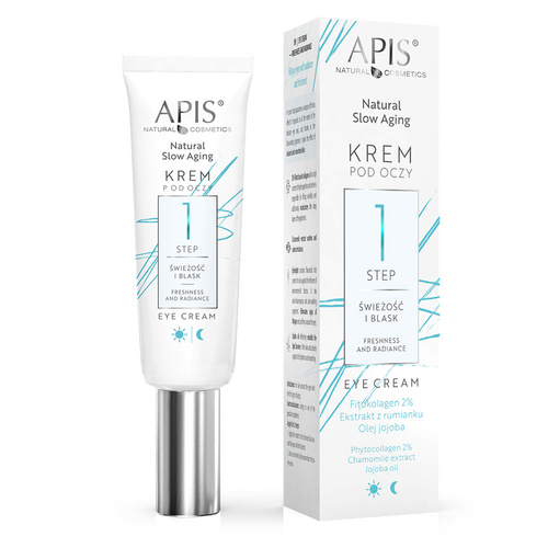 Apis natural slow aging krem pod oczy step 1 świeżość i blask 15 ml