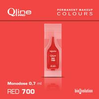 Jednorazowy pigment do makijażu permanentnego ust Bioevolution Red 700 Qline Pro 0,7ml monodose