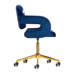 4rico chair qs-of213g velvet navy blue