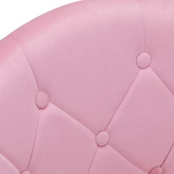 4rico swivel chair qs-bl12g velvet pink