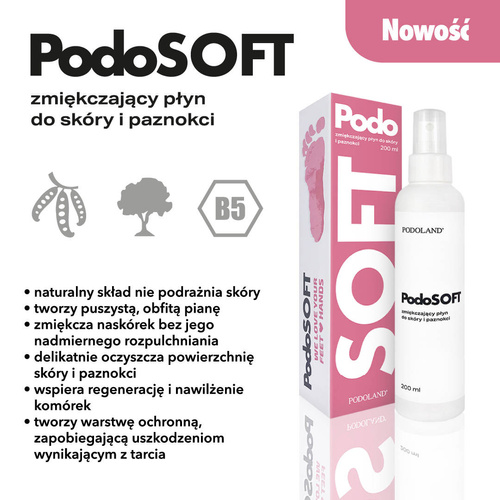 Podoland PodoSoft 200ml płyn zmiękczający do stóp