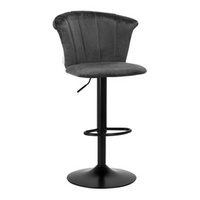 4rico bar hocker qs-b801 velvet grey