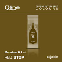 Disposable permanent makeup pigment Bioevolution RedStop Qline Pro 0.7ml monodose