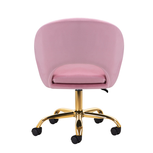 4rico swivel chair qs-mf18g velvet pink