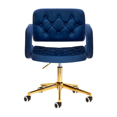 4rico chair qs-of213g velvet navy blue