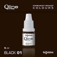 Permanent makeup pigment Bioevolution Black 01 Qline Pro 5ml