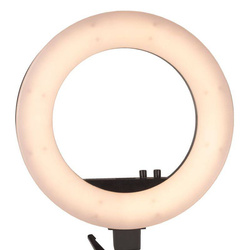 Lampa pierścieniowa ring light 18' 48w led czarna + statyw